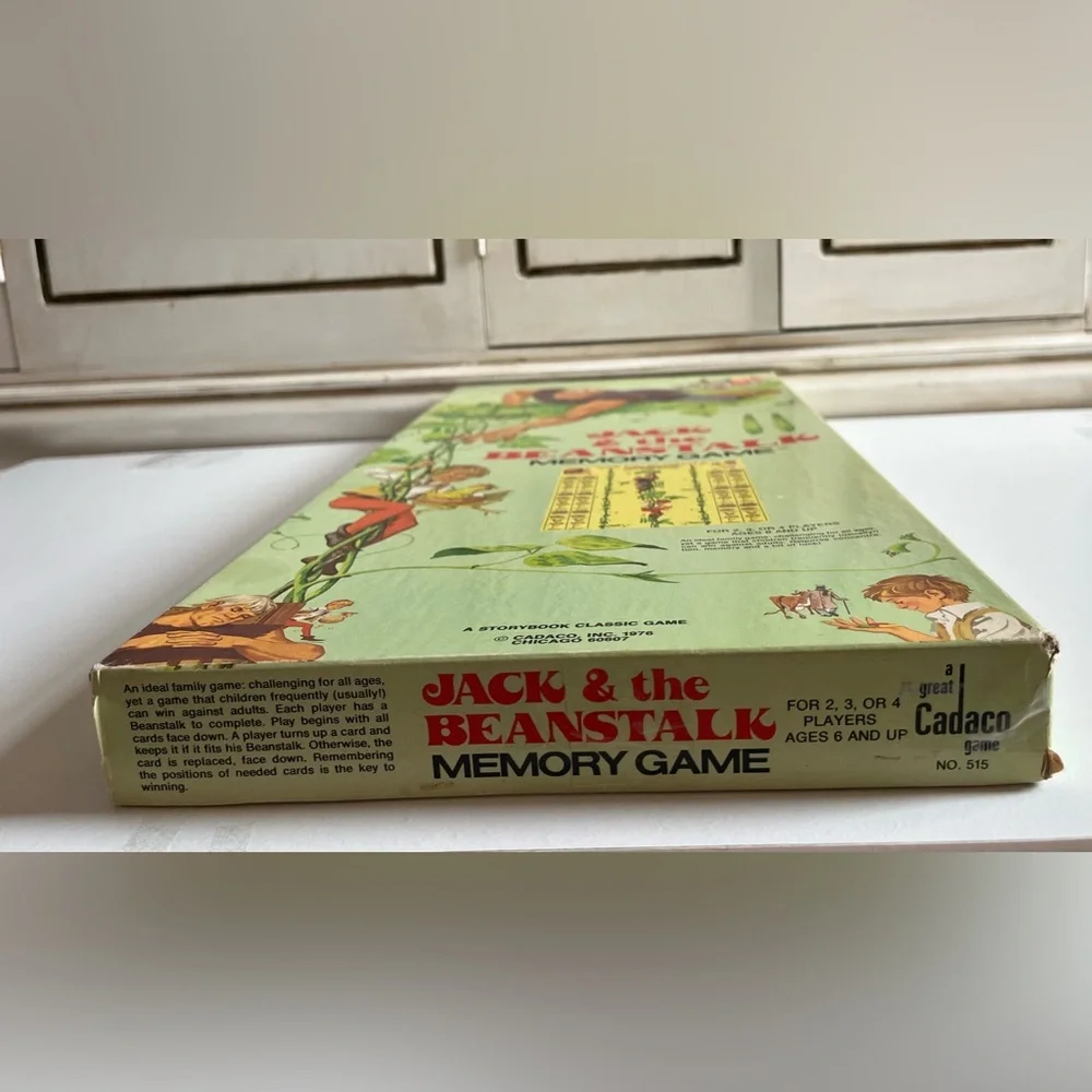 - Vintage Jack and the Beanstalk Game - Complete  by Cadaco 1976-nursery decor
